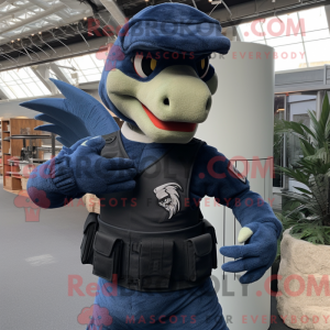 Navy Utahraptor mascotte...