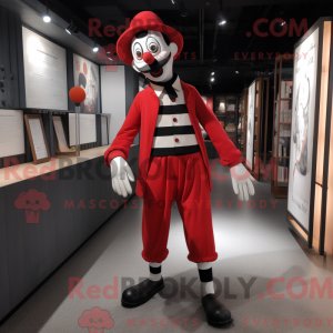 Red Mime-maskotdraktfigur...