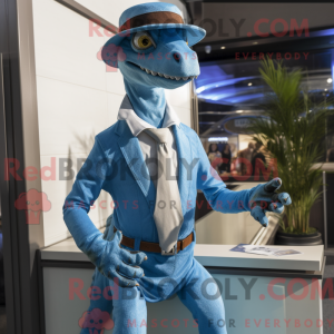 Sky Blue Deinonychus mascot...