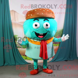 Turkis hamburger maskot...