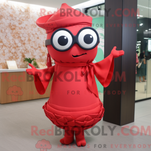 Red Ramen mascot costume...