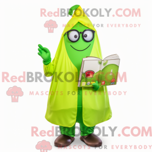 Lime Green Eggplant mascot...