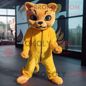 Yellow Jaguarundi mascot...