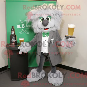 Gray Green Beer maskot...