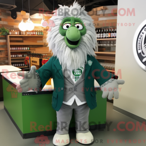 Gray Green Beer mascot...