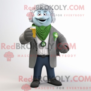Gray Green Beer maskot...