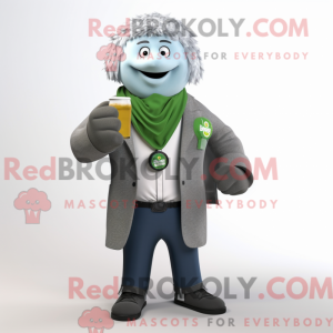 Grey Green Beer maskot...