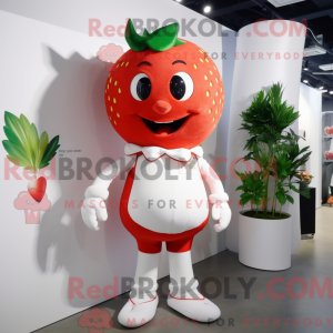 White Strawberry mascot...