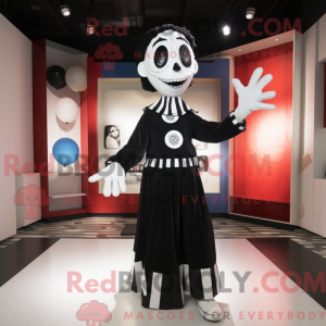 Black Mime mascot costume...