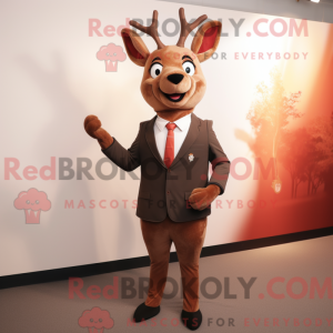 Red Deer mascot costume...