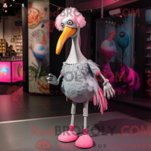 Silver Flamingo mascot...