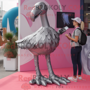 Sølv Flamingo maskot...