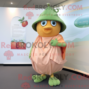 Peach Kiwi mascot costume...