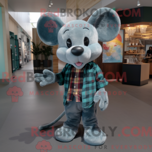 Postava maskota Teal Mouse...
