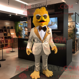 Gold Fried Chicken mascot...