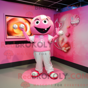 Pink Candy maskot kostume...