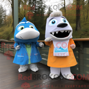 White Salmon mascot costume...