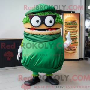 Forest Green Burgers mascot...