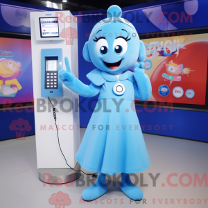 Postava maskota Sky Blue...
