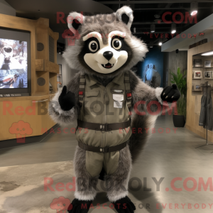 Silver Raccoon mascot...