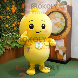 Yellow Apricot mascot...