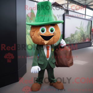 Rust Spinat maskot drakt...