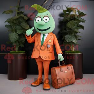Rust Spinach mascot costume...