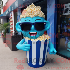 Máscara azul Pop Corn...