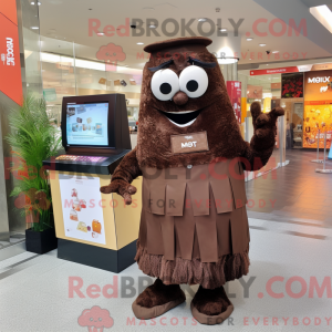 Brun Chocolate Bar maskot...