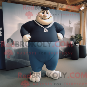 Navy Strongman mascot...