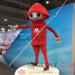 Red Tightrope Walker mascot...