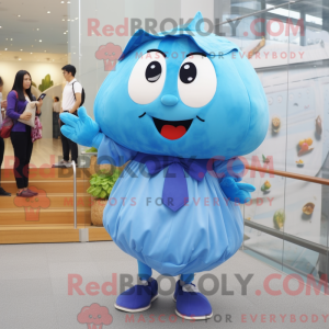 Blue Potato mascot costume...