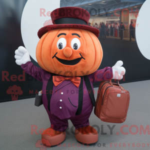 Maroon Pumpkin maskot...