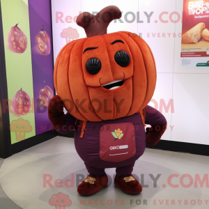 Maroon Pumpkin maskot...