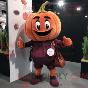 Maroon Pumpkin maskot...