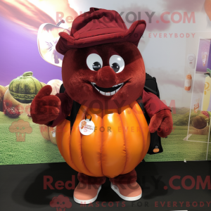 Maroon Pumpkin mascot...