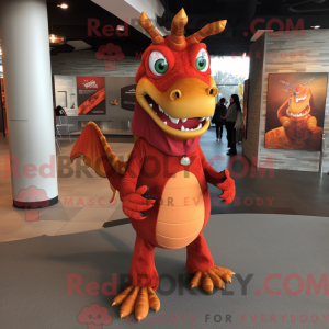 Rust Dragon mascot costume...