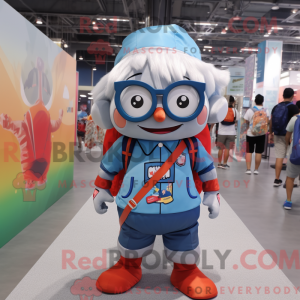 Superhero mascot costume...