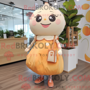 Beige Grapefruit mascot...