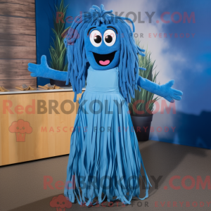 Blue Spaghetti mascot...