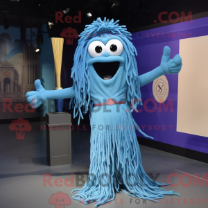 Blue Spaghetti mascot...