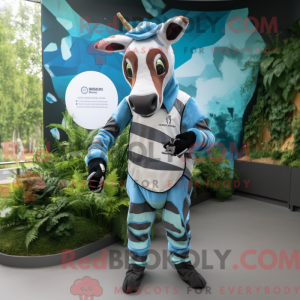 Disfraz de mascota Okapi...