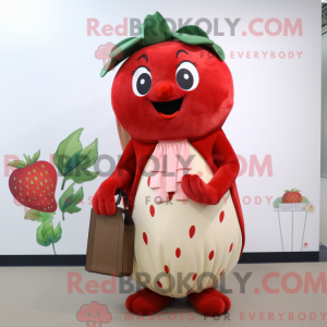 Tan Strawberry maskot...