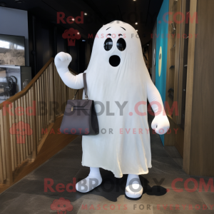 White Ghost mascot costume...