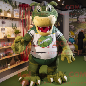 Olive Crocodile mascot...