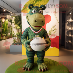 Olive Crocodile mascot...
