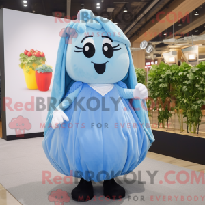 Sky Blue Potato mascot...