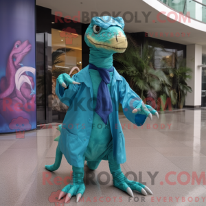 Cyan Coelophysis mascot...