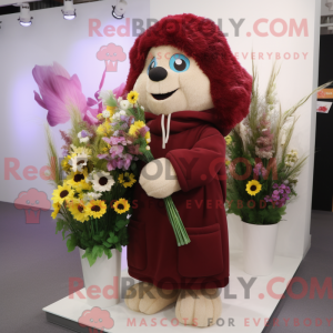 Maroon Bouquet Of Flowers...