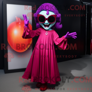 Magenta Vampire mascot...